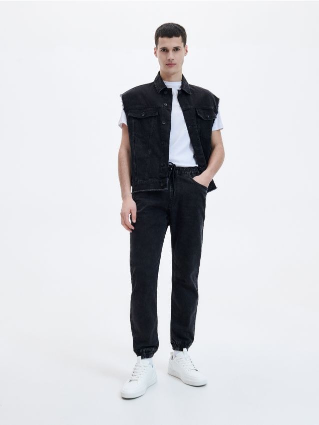 Reserved - Pantaloni jogger slim - gri