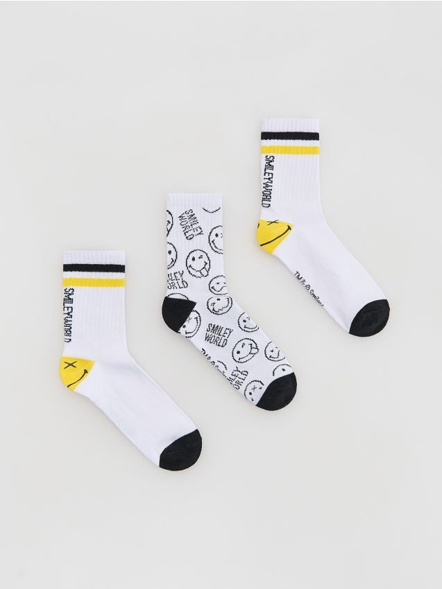 Socken SmileyWorld®, 3er-Pack - RESERVED