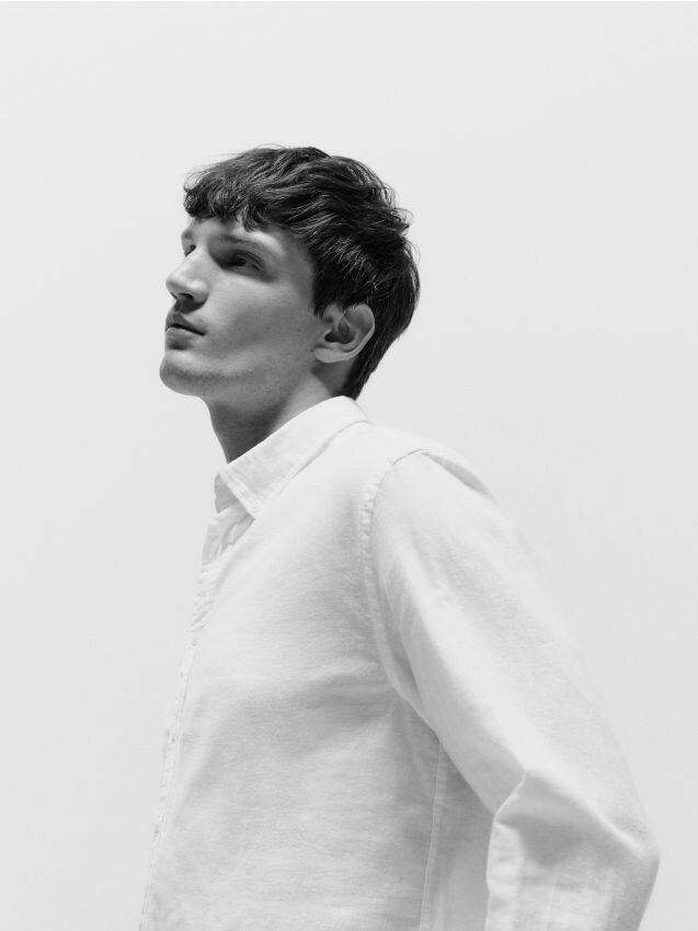 Regular fit linen rich shirt - RESERVED