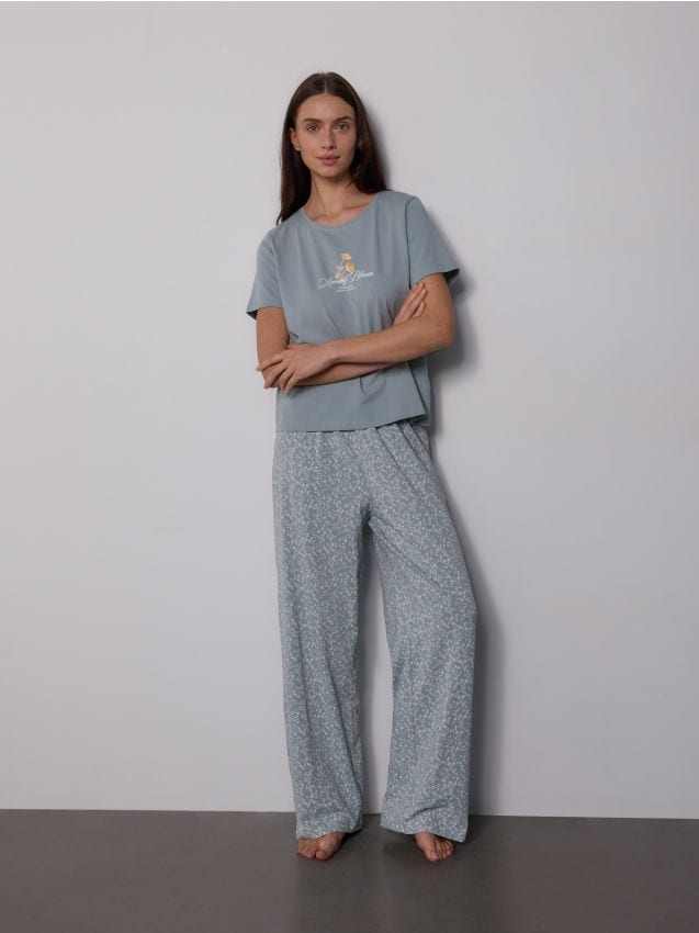 Two piece printed pyjama set - RESERVED