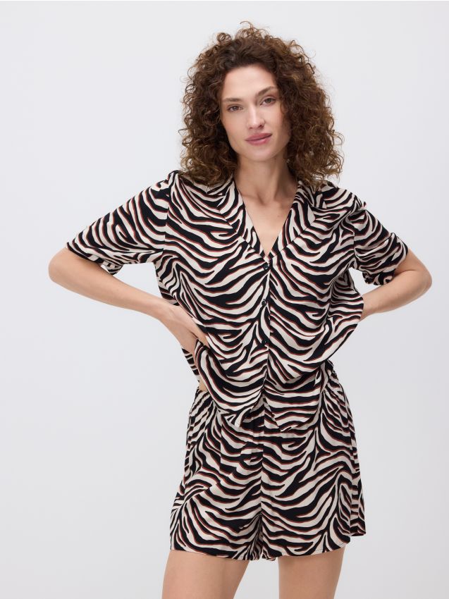 Two piece pyjama set with animal print - RESERVED