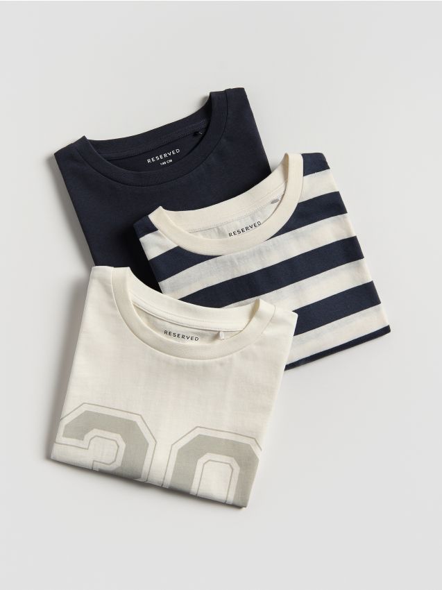 Cotton t-shirt 3 pack - RESERVED
