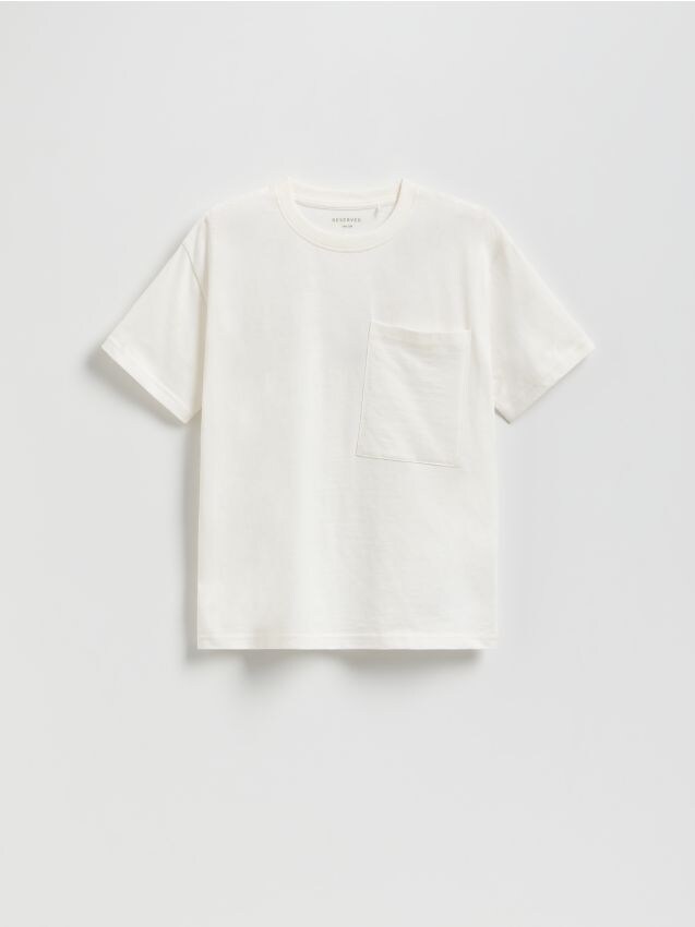 Reserved - Tricou din bumbac - crem