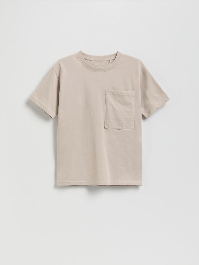 Reserved - Tricou din bumbac - nude