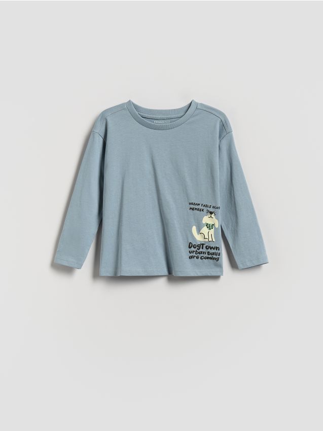 T-shirt à manches longues en coton - RESERVED