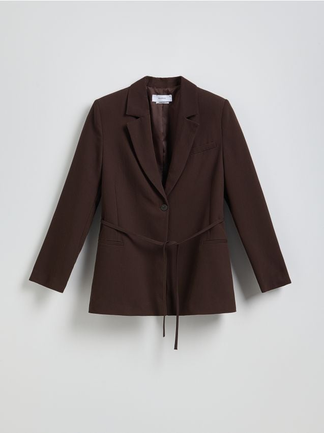 Blazer with tie detail - RESERVED