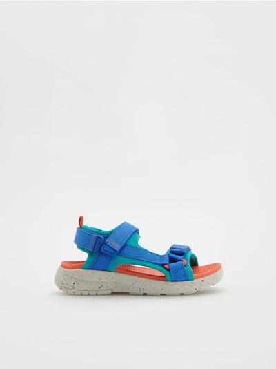 Multicoloured sandals with Velcro fastening