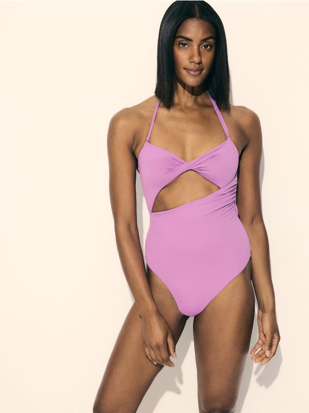 Reserved - ladies` beachwear suit - crimson