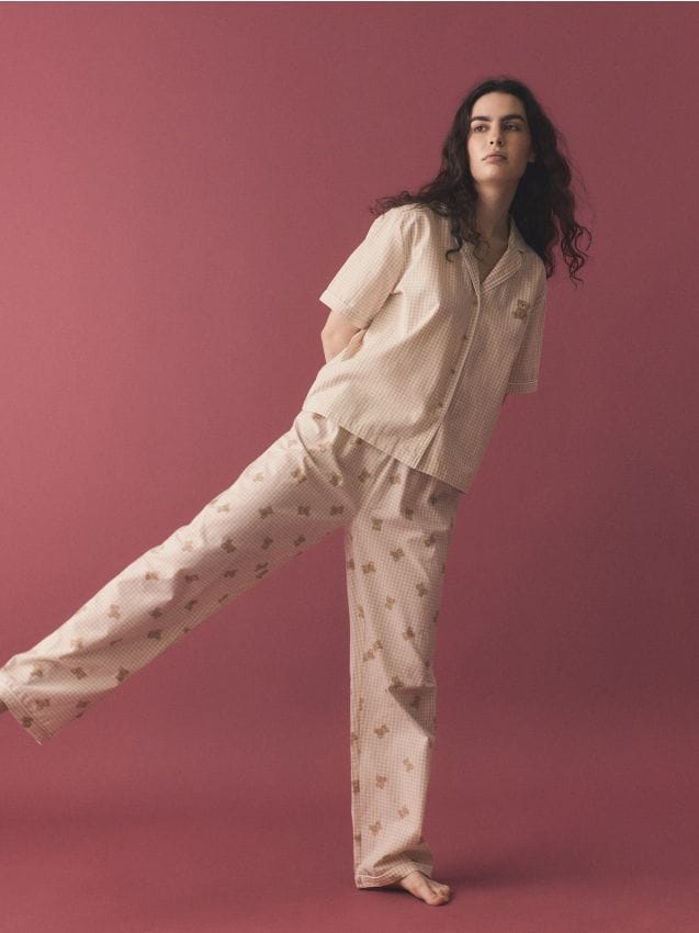 Two piece cotton pyjama set - RESERVED