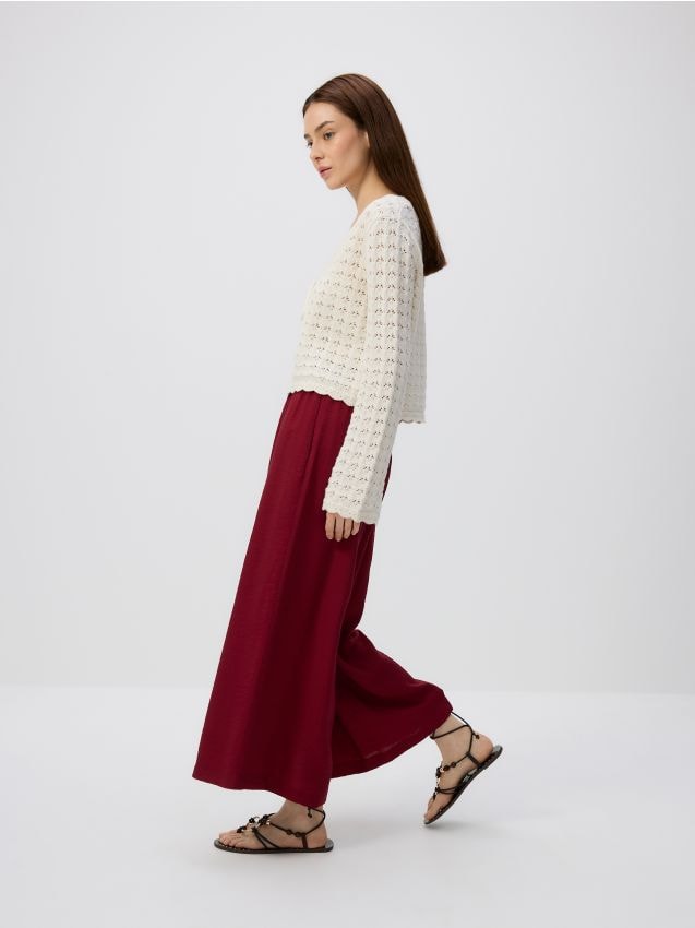 Viscose rich trousers - RESERVED