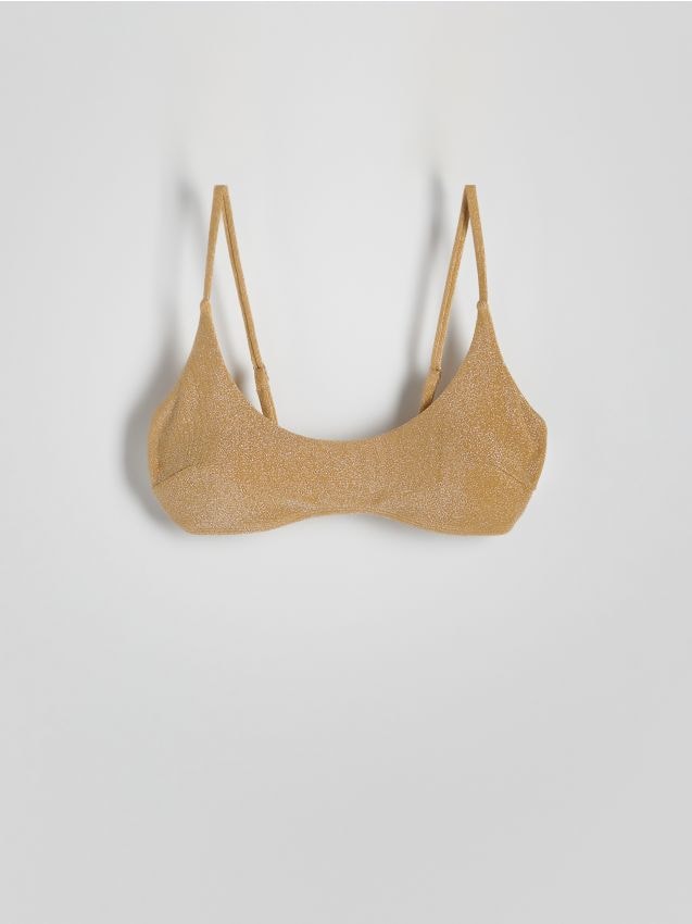 Reserved - top bikini - brun-auriu