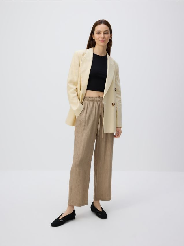 Pantalone od viskoze sa vezivanjem - RESERVED