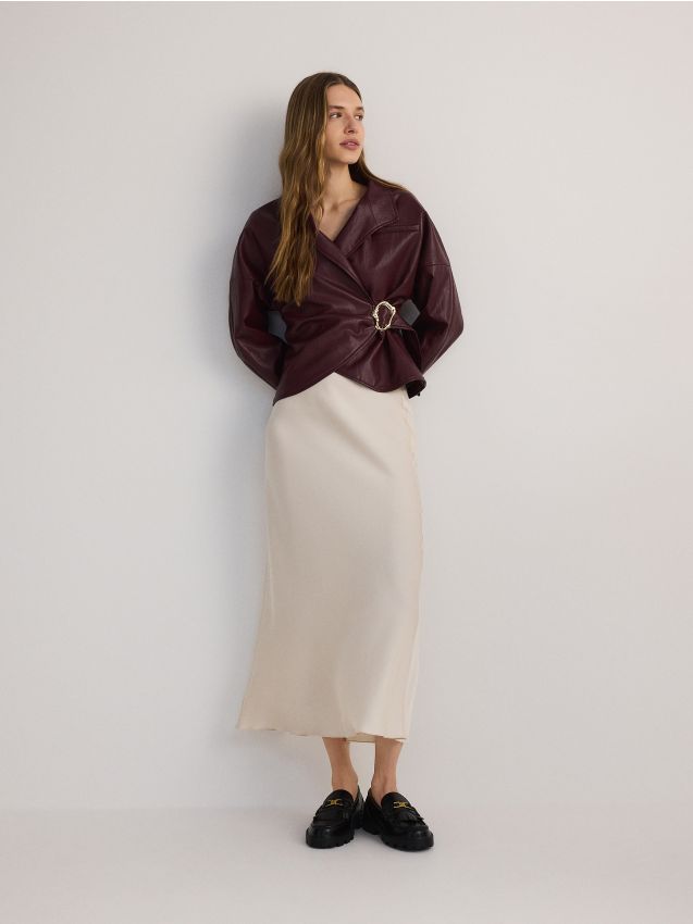 Satin maxi skirt - RESERVED
