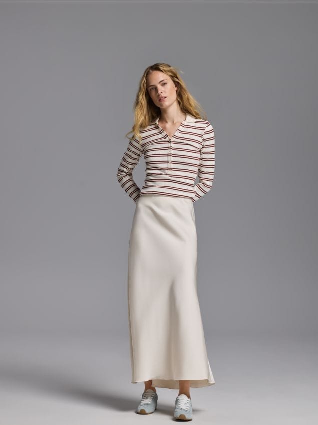 Satin maxi skirt - RESERVED
