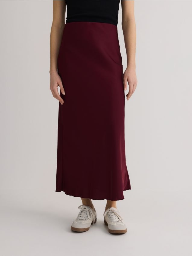 Satin maxi skirt - RESERVED