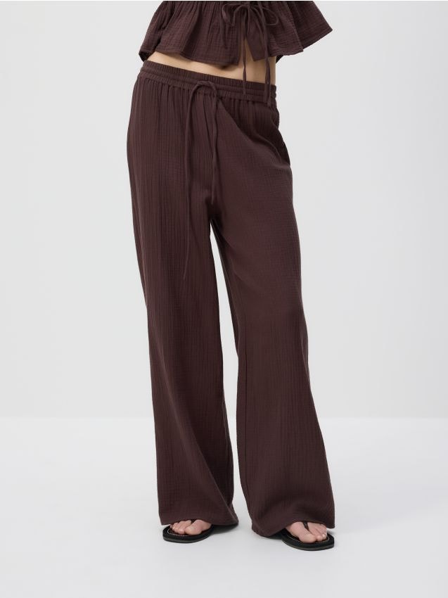 Musselin-Hose mit Bindung - RESERVED