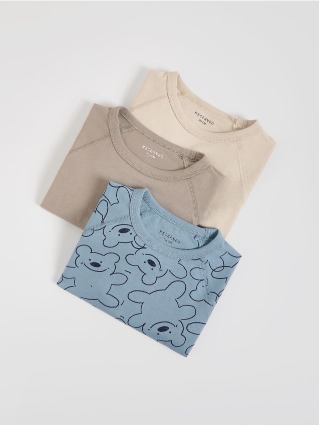 Reserved Reserved - Σετ με 3 μακρυμάνικες μπλούζες
