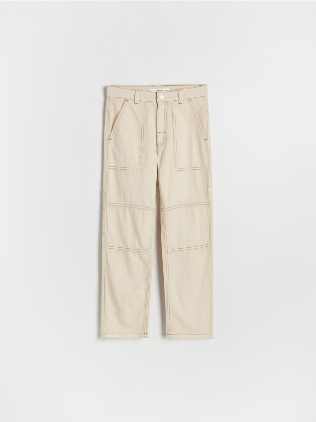 Reserved - Pantaloni cargo - crem