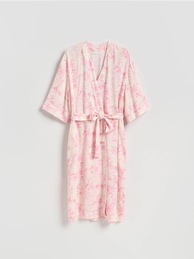 Peignoir en viscose à motifs - RESERVED