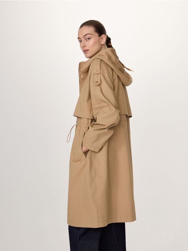 Reserved - ladies` coat - bej