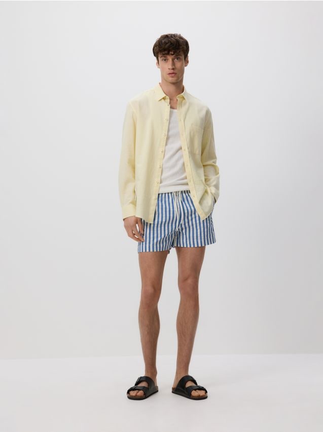 Gestreifte Strandshorts - RESERVED