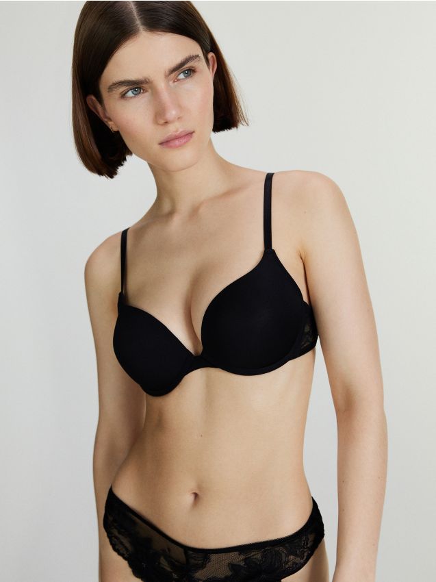 Reserved - sutien super push-up 2 pack - negru