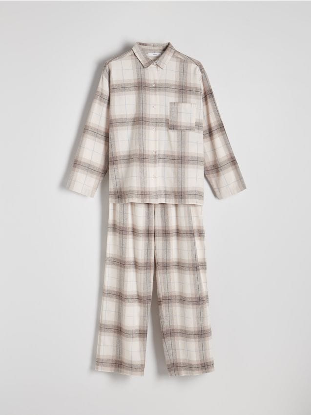 Kariertes zweiteiliges Pyjama-Set - RESERVED