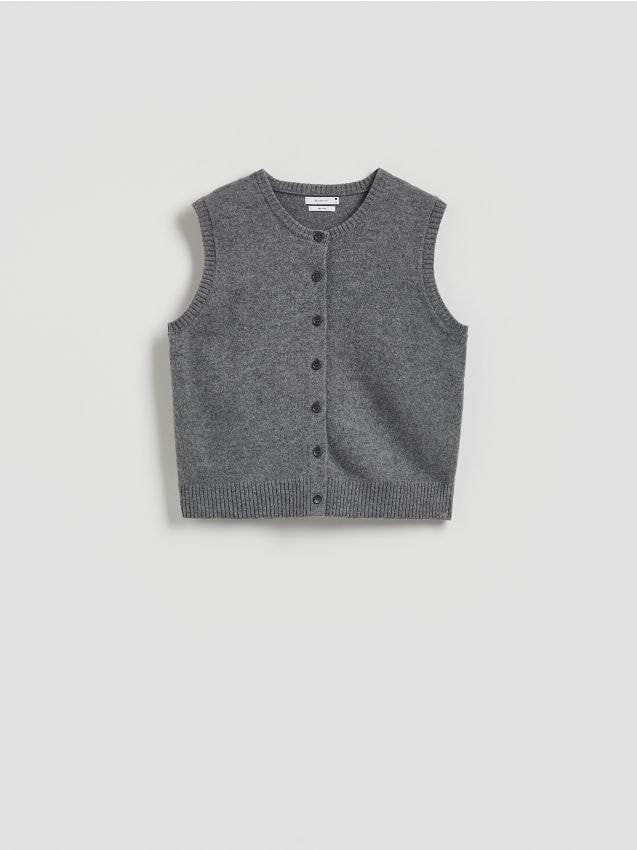 Pull sans manches en laine - RESERVED
