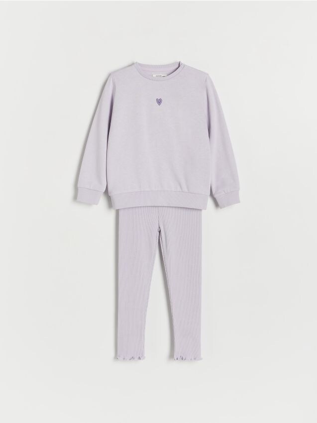 Reserved - girls` jogging top - lavand