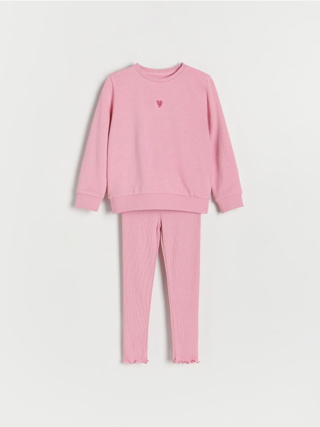 Reserved - girls` jogging top - roz-pudră