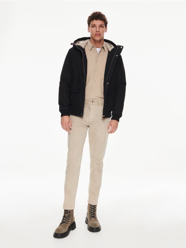 Reserved - blugi carrot slim - bej