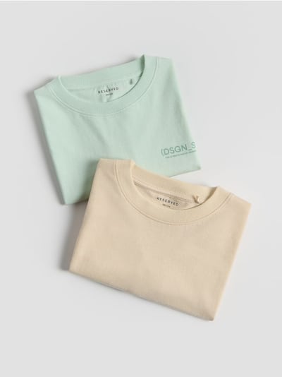 Set van 2 katoenen T-shirts