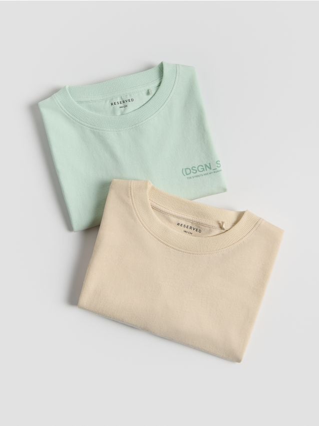 Cotton T-shirts 2 pack - RESERVED