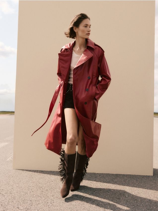 LADIES` COAT & BELT - RESERVED