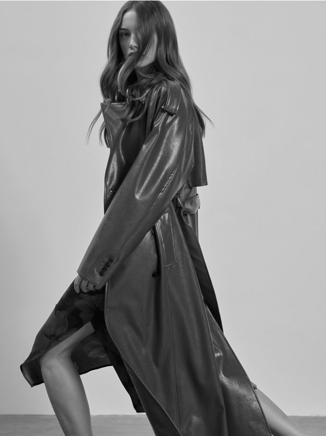 LADIES` COAT & BELT - RESERVED