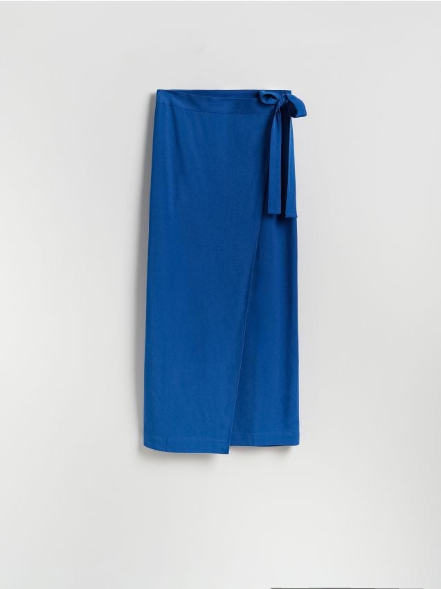 Maxi-rok met linnenmix - RESERVED