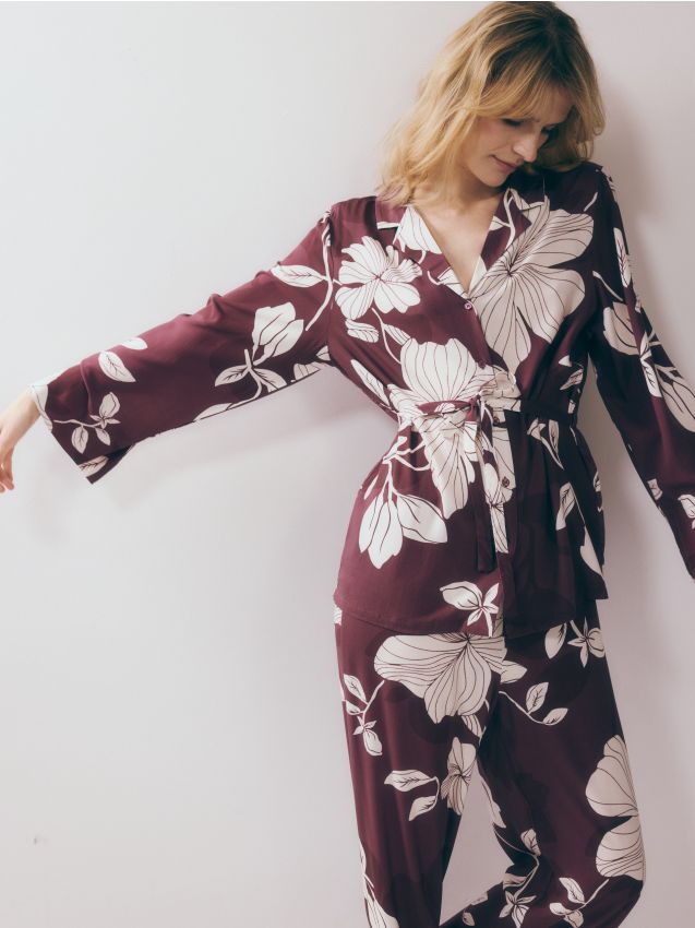 Two piece viscose pyjama set - RESERVED