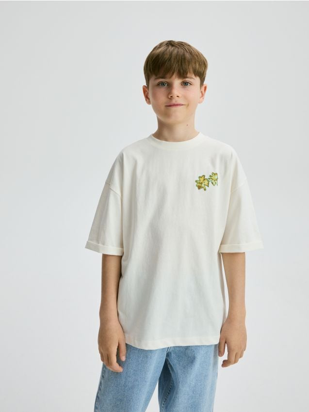 Oversized T-shirt with print - RESERVED