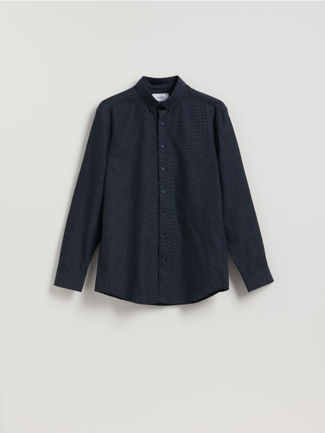 Regular fit cotton shirt - RESERVED