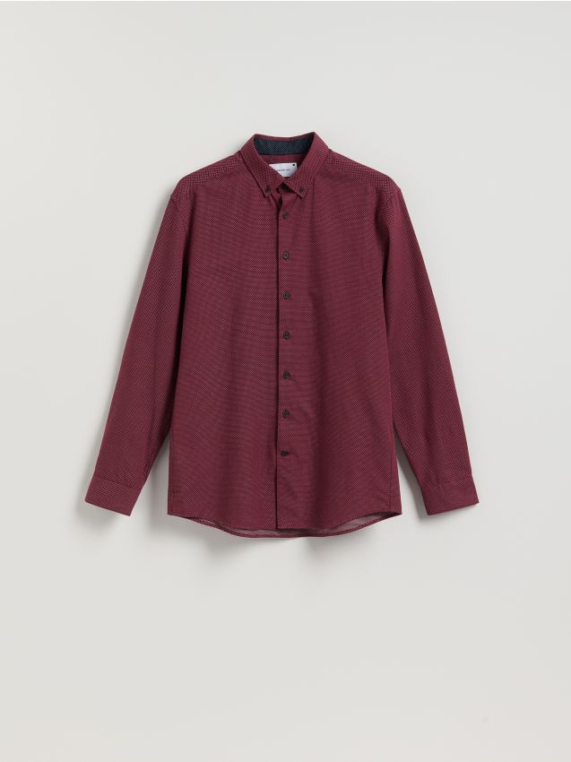 Regular fit cotton shirt - RESERVED