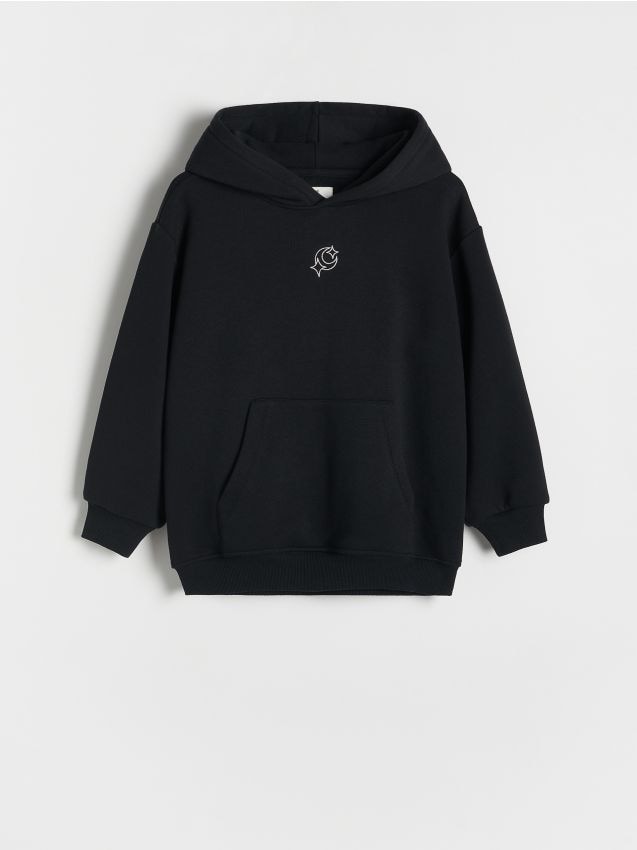 Tracksuit hoodie with appliqué - RESERVED