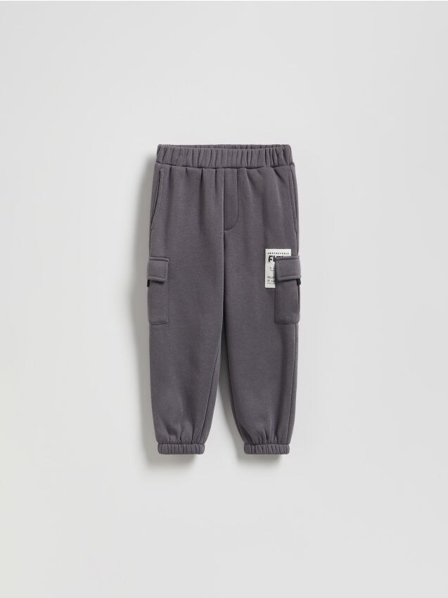 Reserved - Pantaloni cu petic - maro-închis