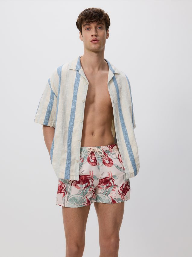 Gemusterte Badeshorts - RESERVED
