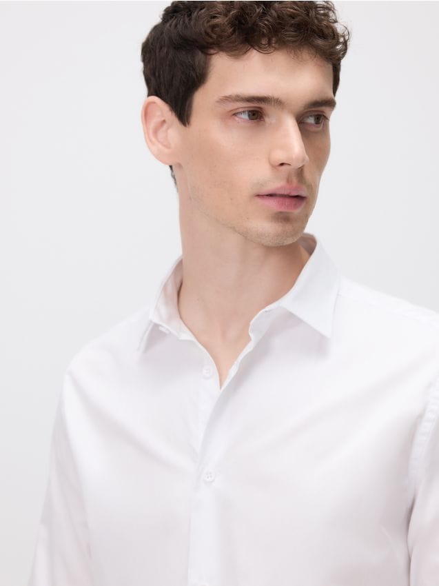 Slim fit katoenen overhemd - RESERVED