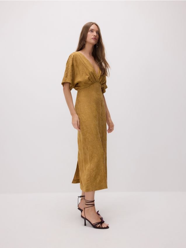 Lyocell rich kimono dress - RESERVED
