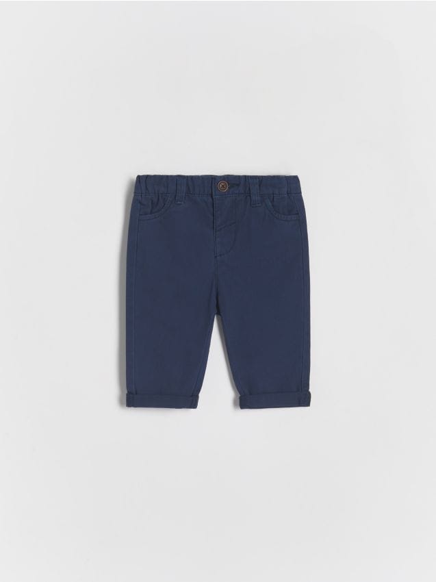 Reserved - pantaloni chino cu conținut ridicat de bumbac - bleumarin