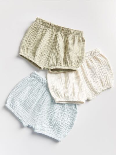 Set van 3 mousseline shorts