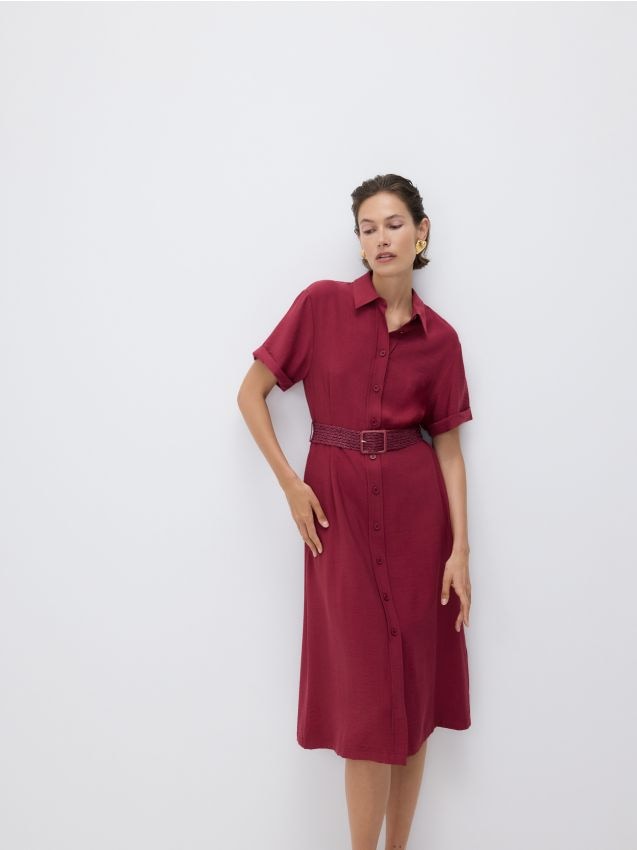 Dress with Circulose® viscose - RESERVED