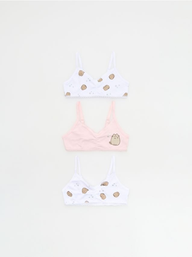 Reserved - Set de 3 topuri Pusheen - alb