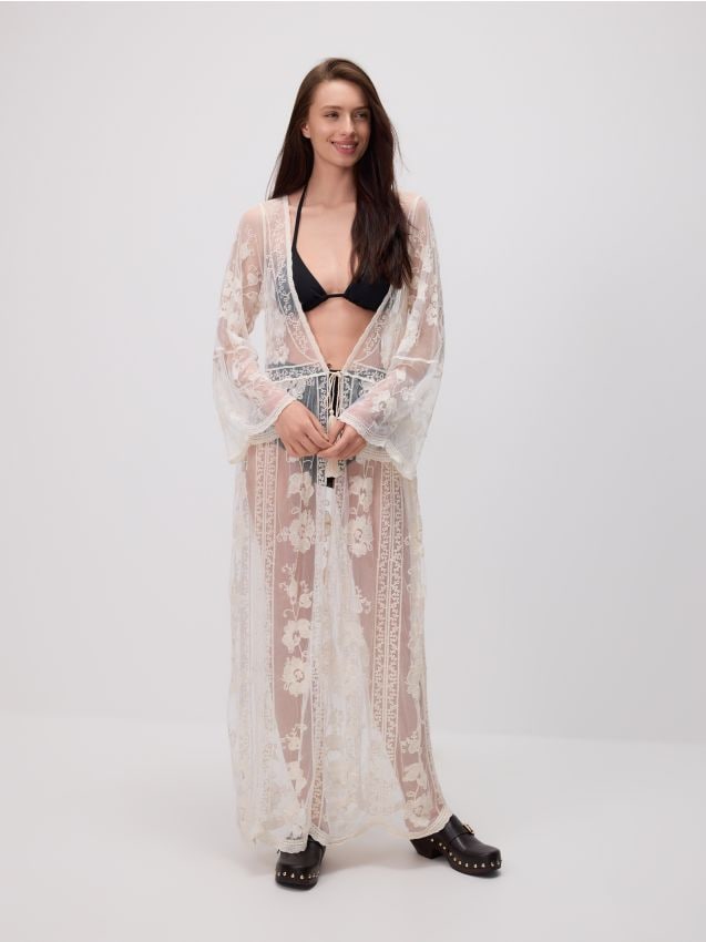 Long kimono de plage - RESERVED